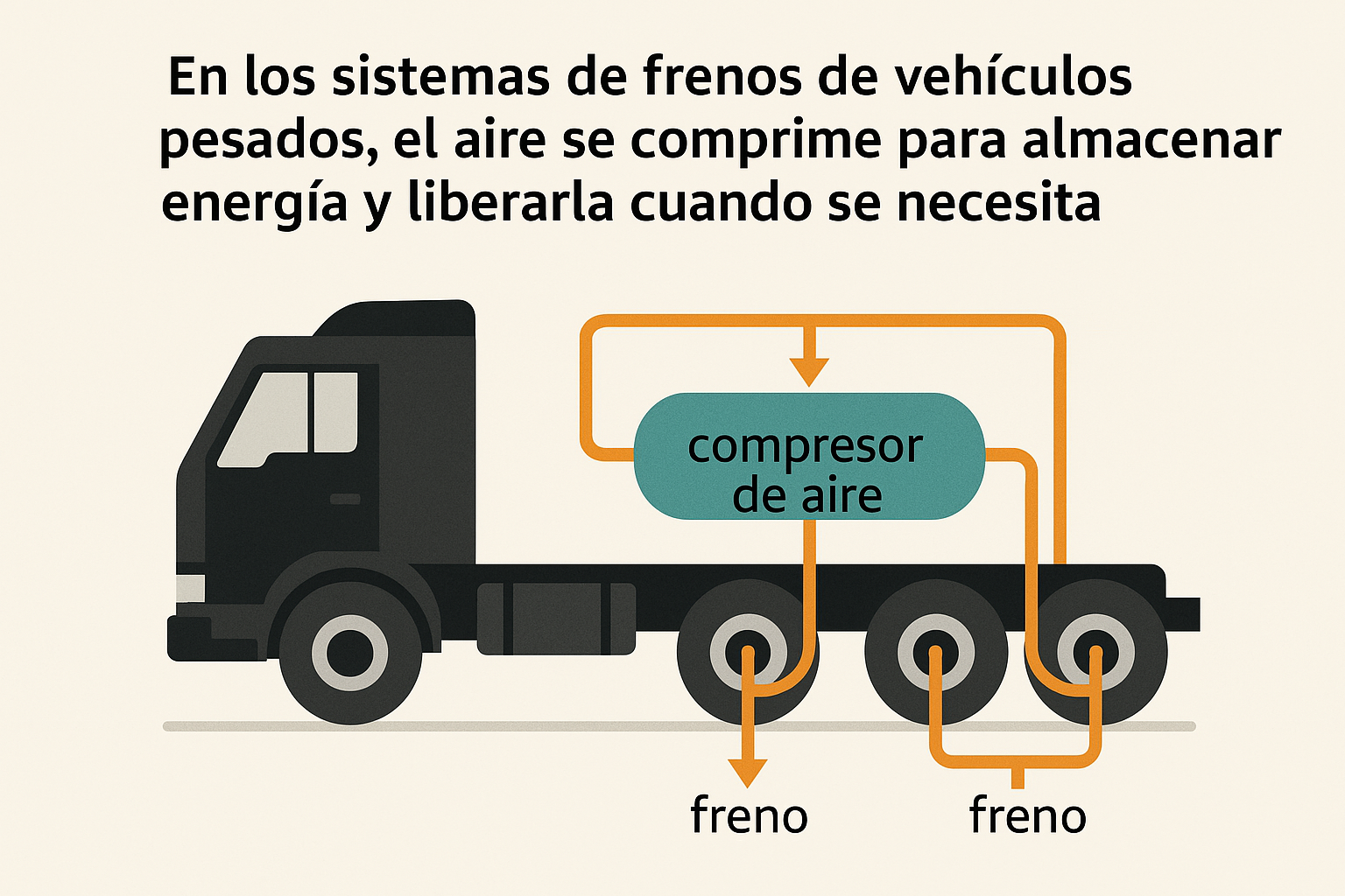 Diagrama de la Ley de Boyle aplicada a neumática