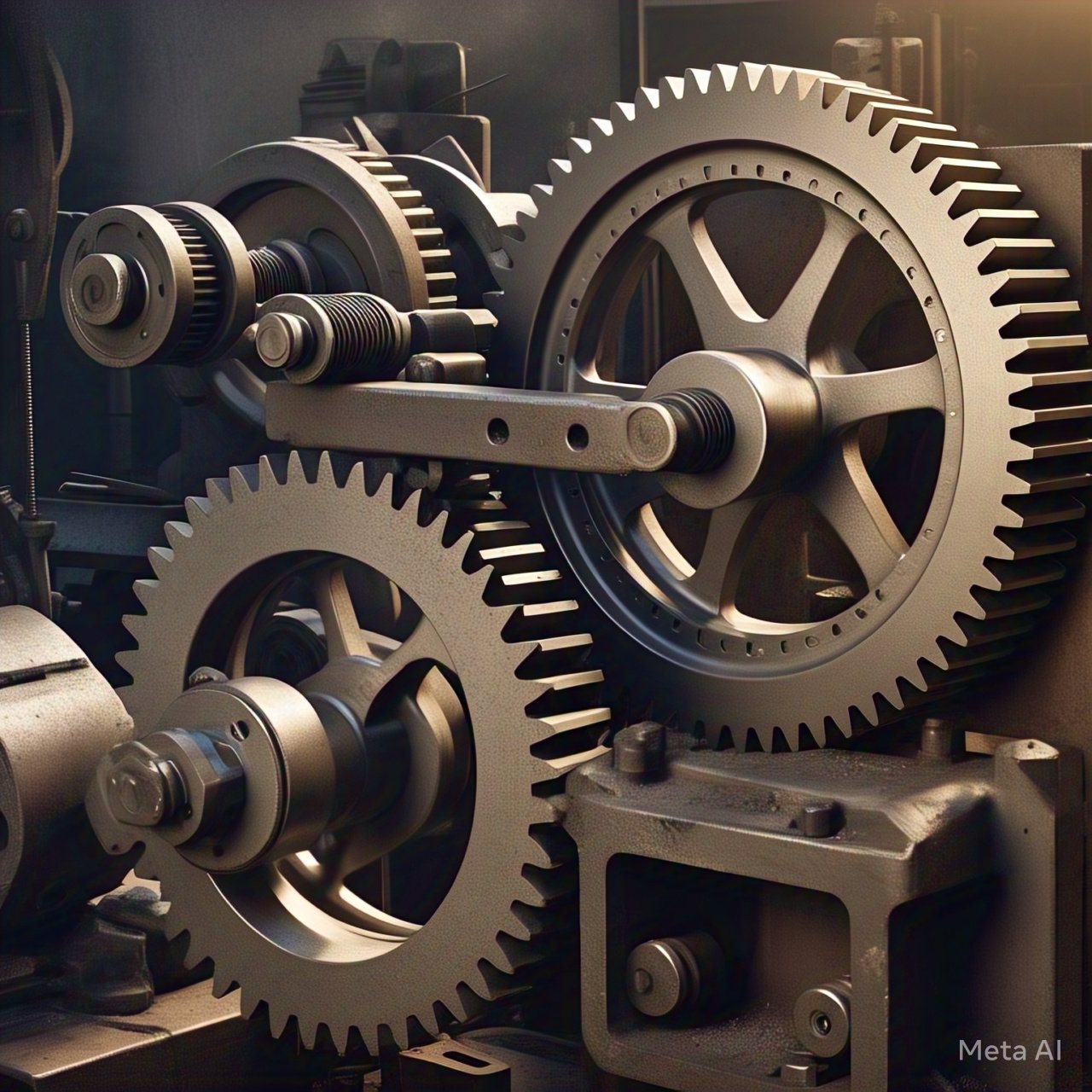 Partes interconectadas de un mecanismo